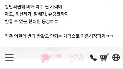 피부 미용 시작한 한의사들 근황 