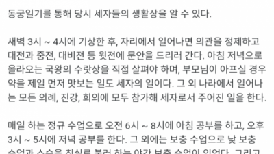   				행복한 조선시대 세자들의 일상			