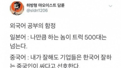   				외국어 스펙의 현실			