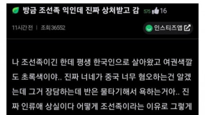   				상처받은 조선족			