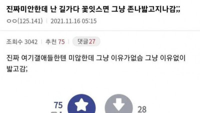   				욕 한마디 없는 식물갤러리의 묵직한 한방			