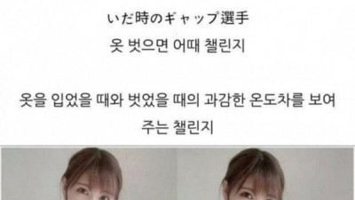 ㅇㅎ) 일본에서 유행했다는 챌린지