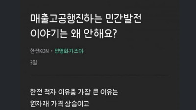 한전직원이 얘기하는 한적 적자이유