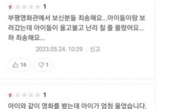   				애기들 울고불고 난리난 흑어공주			