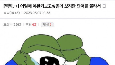   				야한게 보고싶었던 초딩			