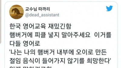   				한국인이 영어 울렁증 생기는 이유			