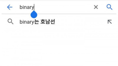   				binary는 무슨 뜻인가요?			