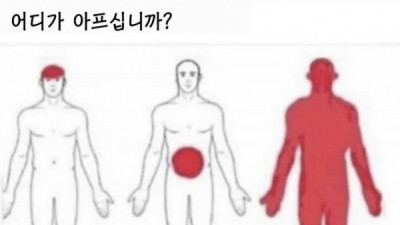   				상황별 통증 발생 위치			