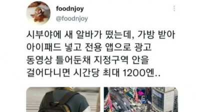   				요즘 일본에서 뜨고 있다는 신종 알바			