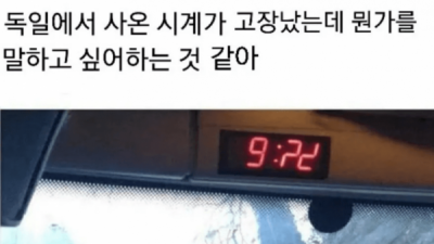   				수상한 독일제 시계			