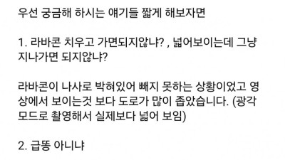 현재 회사차로 불법주차해서 욕먹고있는 공단 직원 