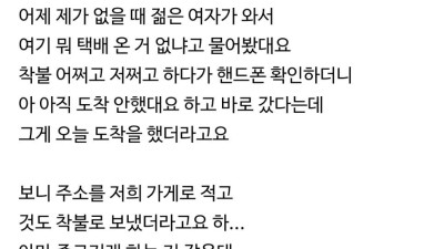 편의점에 착불로 택배 보낸 여자.jpg