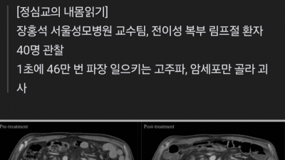 암이 싫어하는 온도(40~43도)까지 끌어올려 암을 죽이자