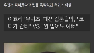 네티즌이 밝혀낸 어제 욕먹던 이효리 의상 실제 가격
