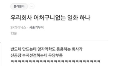 다소 충격적인 SK하이닉스 반도체 공장 부지 선정법