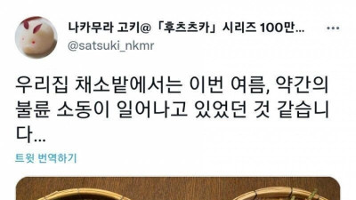 집앞 텃밭에서 불륜현장을 발견한 일본인 