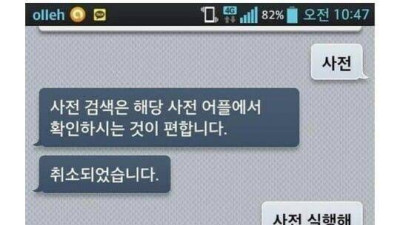 옛날 LG폰 AI는 이랬다고 함