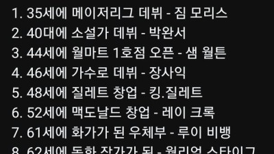 나이는 숫자에 불과하다