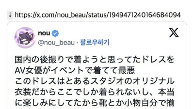 일본에서 난리난 AV 배우가 입었던 웨딩드레스 논란