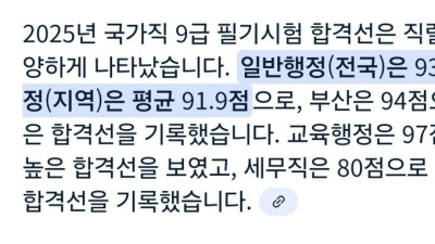 인기 없어졌다는 공무원 시험 근황