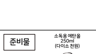 남자들 유용한 면도날 소독 방법