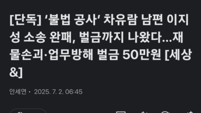 차유람 남편 최신 근황