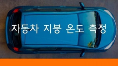 한여름 차량 색상별 온도 비교