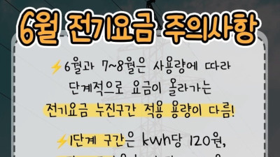 올 여름 전기요금 주의사항