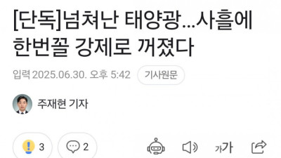 한국 태양광 발전 근황 