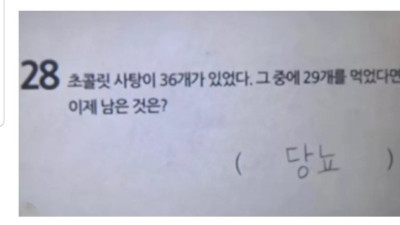 반박을 할 수 없었다는 어느 문제의 정답