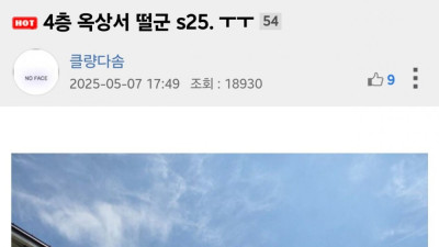 4층 옥상서 떨군 S25 ㅜㅜ
