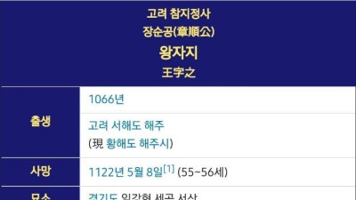 고려시대 이름 레전드