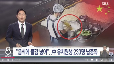 상상을 초월하는 중국 급식 ㄷㄷ