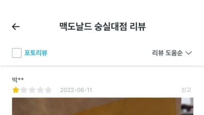 전설의 맥도날드 숭실대점 근황