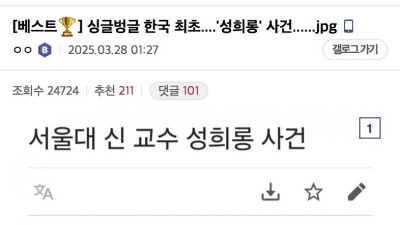 한국 최초의 성희롱 사건 
