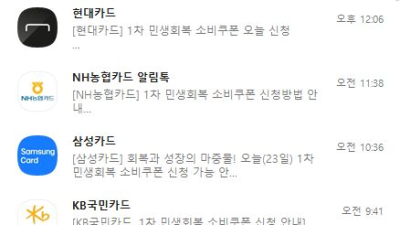 민생쿠폰 제발 그만 좀..