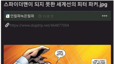 만약 피터 파커가 스파이더맨이 되지 않았다면