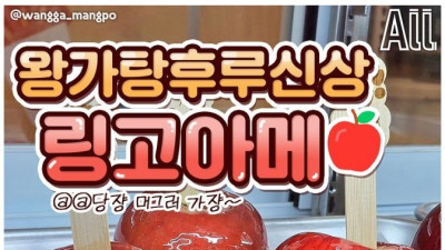 큰 거 왔다.. 왕가탕후루 신상 링고아메