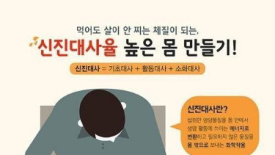   				신진대사율 높은 몸 만들기.			