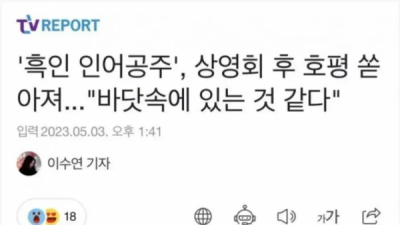   				인어공주 상영회 호평일색			